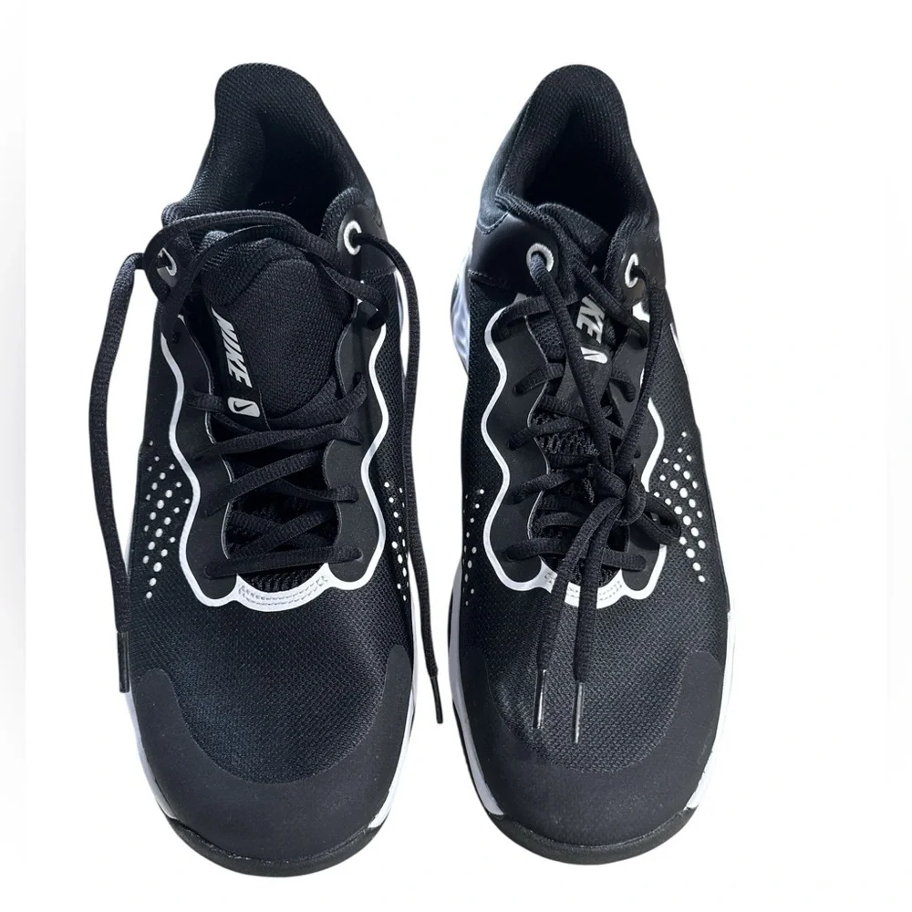 Nike Fly By Mid 3 Black and White Sneakers - Size 12 - Picture 4 of 9